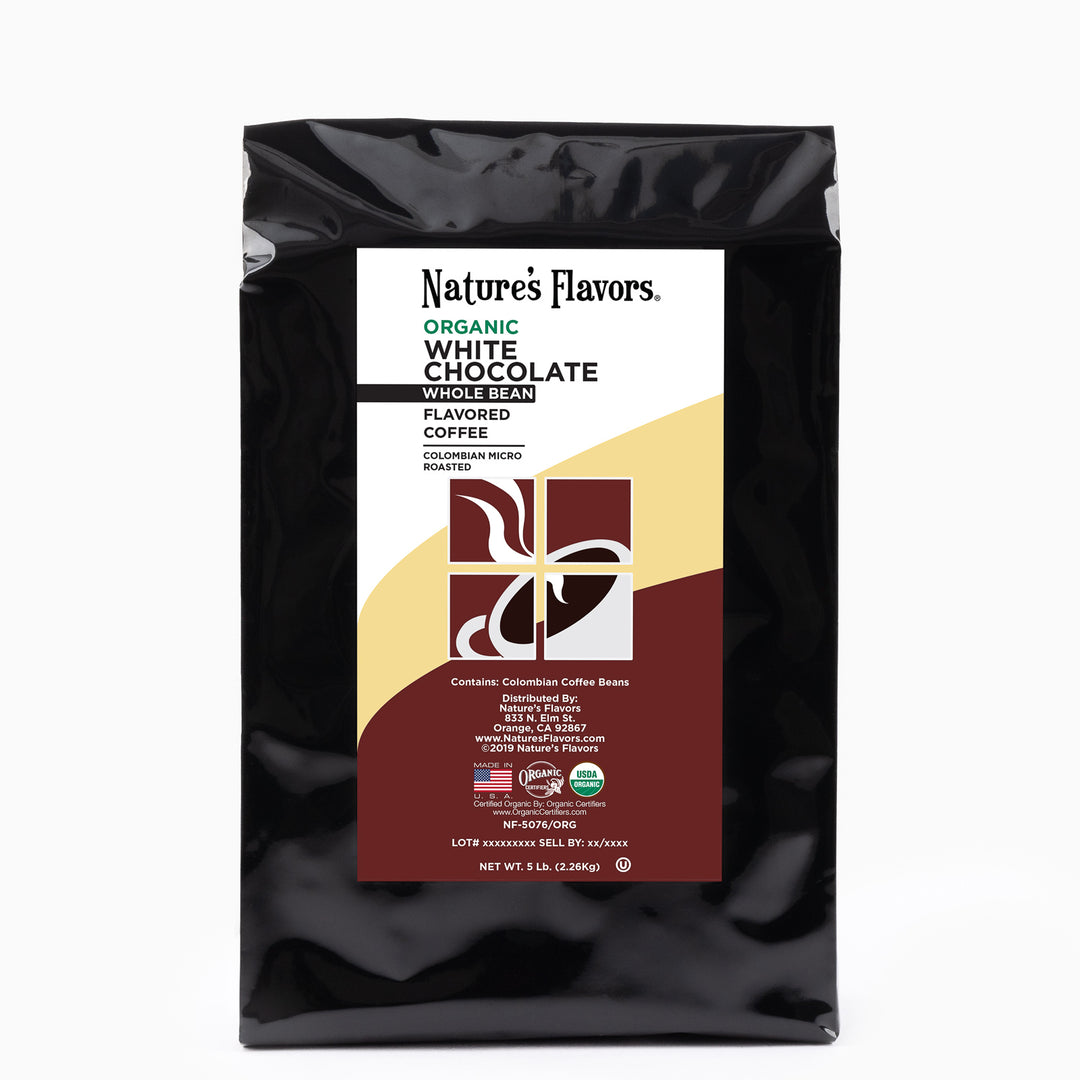Organic White Chocolate Flavored Coffee Beans