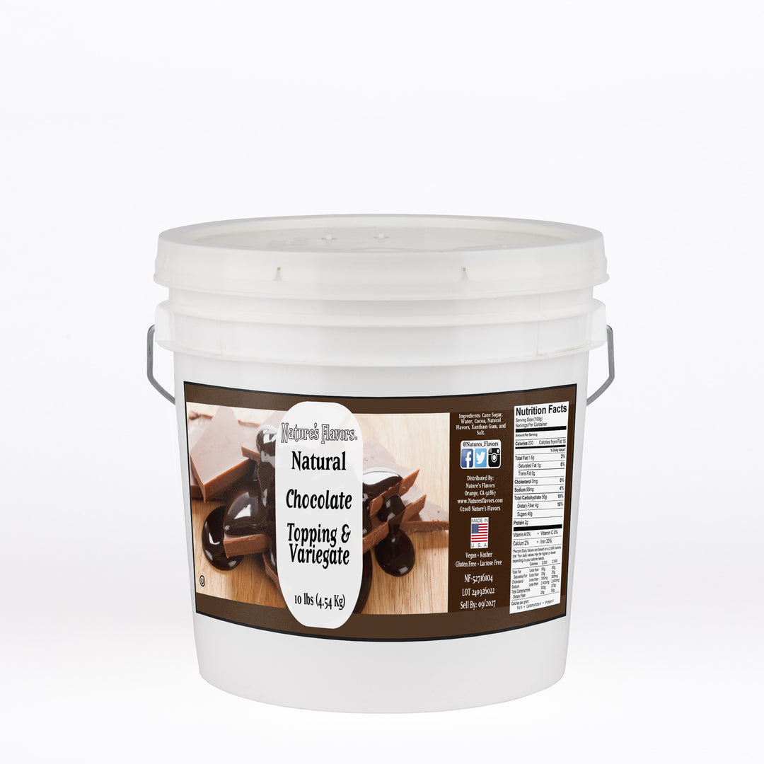 Chocolate Topping and Variegate (Vegan, Kosher, Gluten Free, Lactose Free)