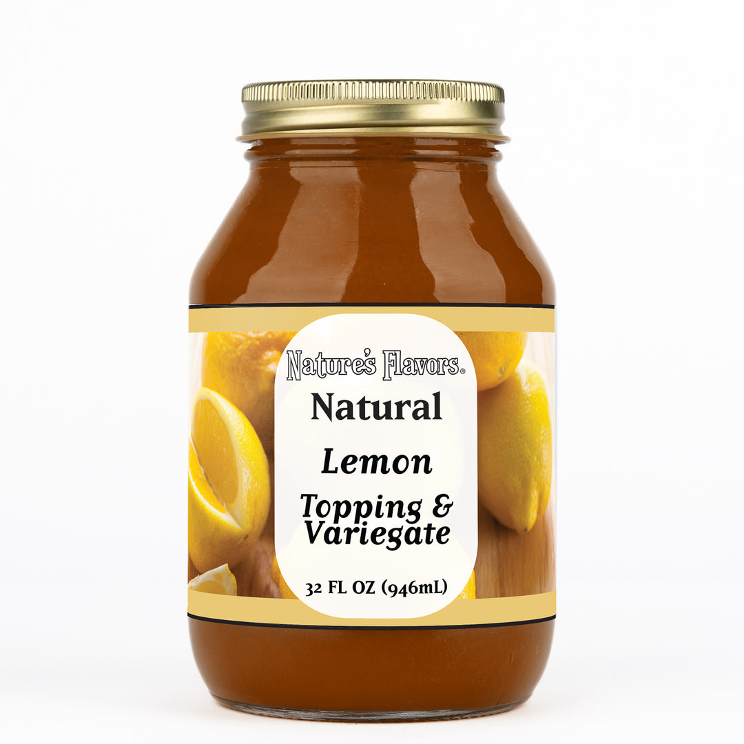 Lemon Topping and Variegate (Kosher, Vegan, Gluten Free, Lactose-Free)