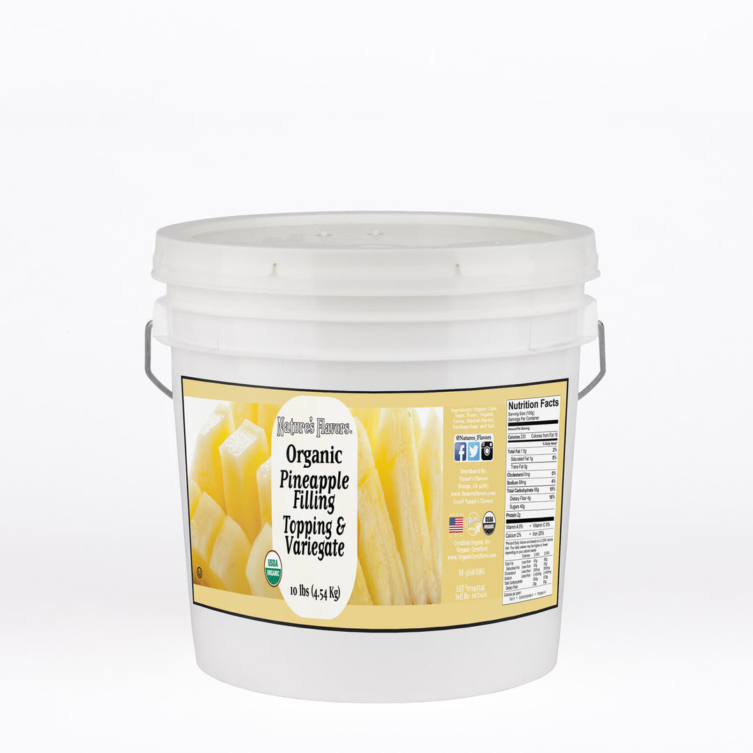 Organic Pineapple Filling, Topping and Variegate