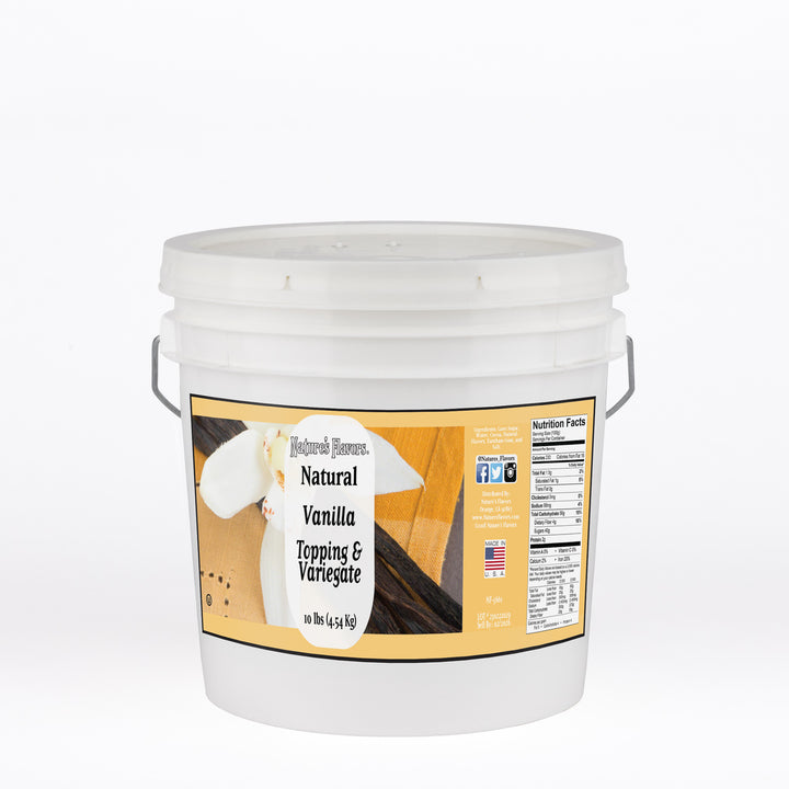 Vanilla Topping and Variegate (Vegan, Kosher, Gluten-Free, Lactose-Free)