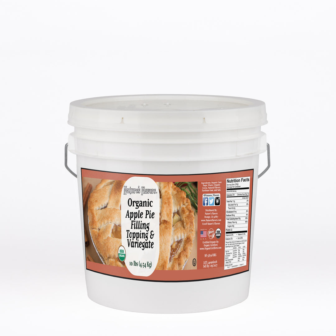 Organic Apple Pie Filling, Topping and Variegate