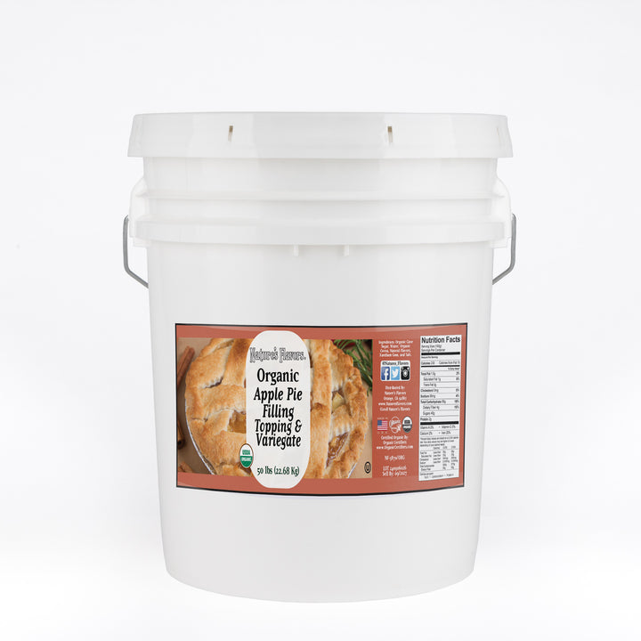 Organic Apple Pie Filling, Topping and Variegate