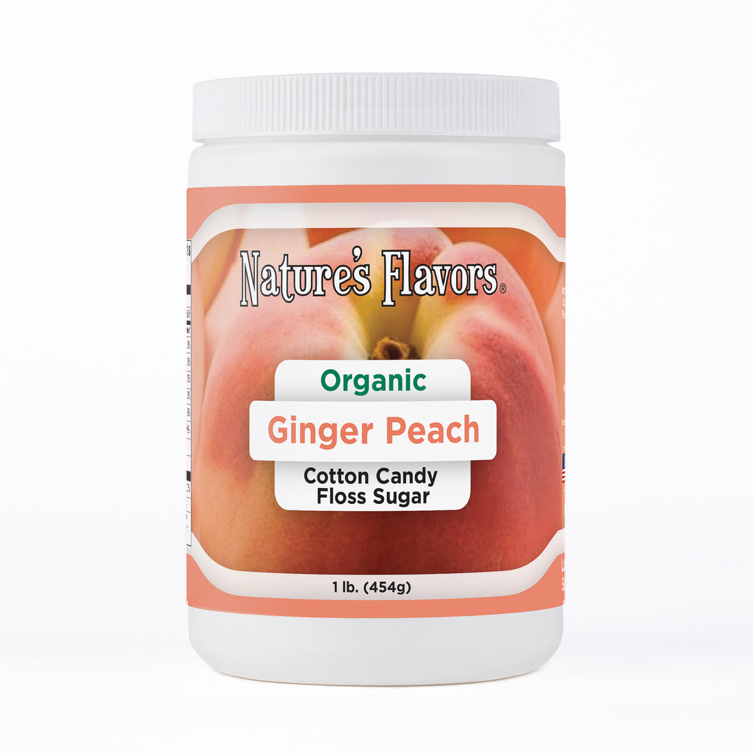 Organic Ginger Peach Cotton Candy Floss Sugar
