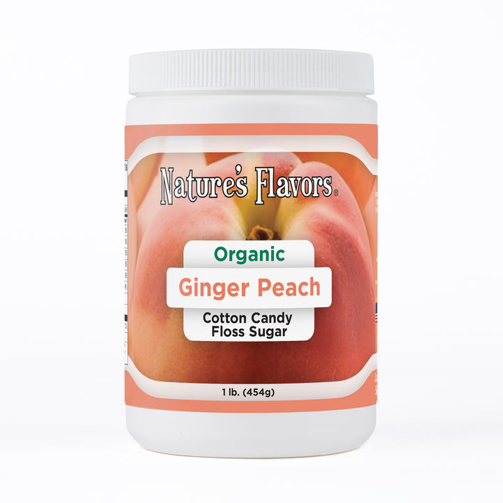 Organic Ginger Peach Cotton Candy Floss Sugar