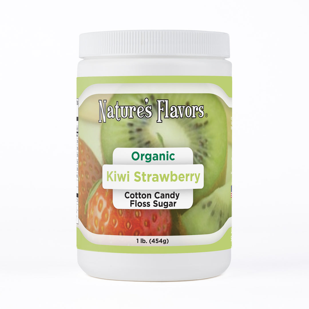 Kiwi Cotton Candy Floss Sugar (Without Color), Organic