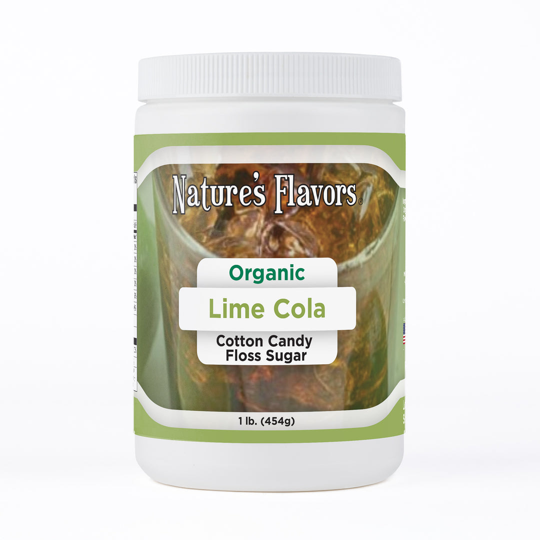 Organic Lime Cola Cotton Candy Floss Sugar
