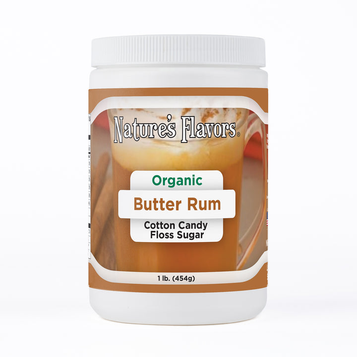 Organic Butter Rum Cotton Candy Floss Sugar