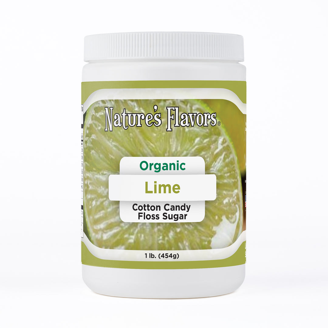 Organic Lime Cotton Candy Floss Sugar