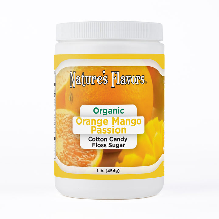 Organic Orange Mango Passion Cotton Candy Floss Sugar