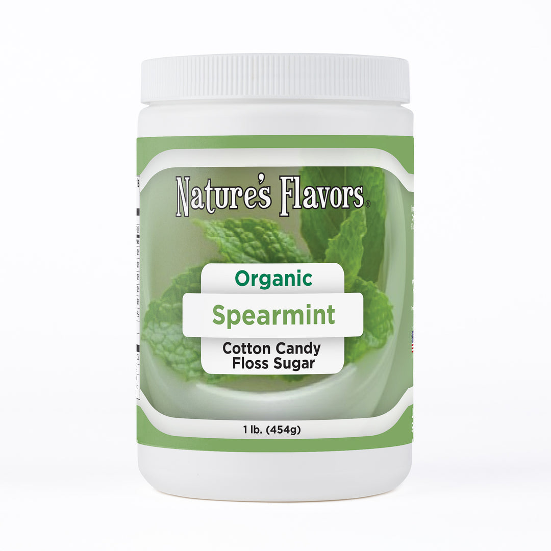 Organic Spearmint Cotton Candy Floss Sugar