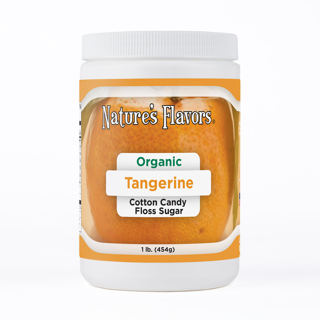 Organic Tangerine Cotton Candy Floss Sugar