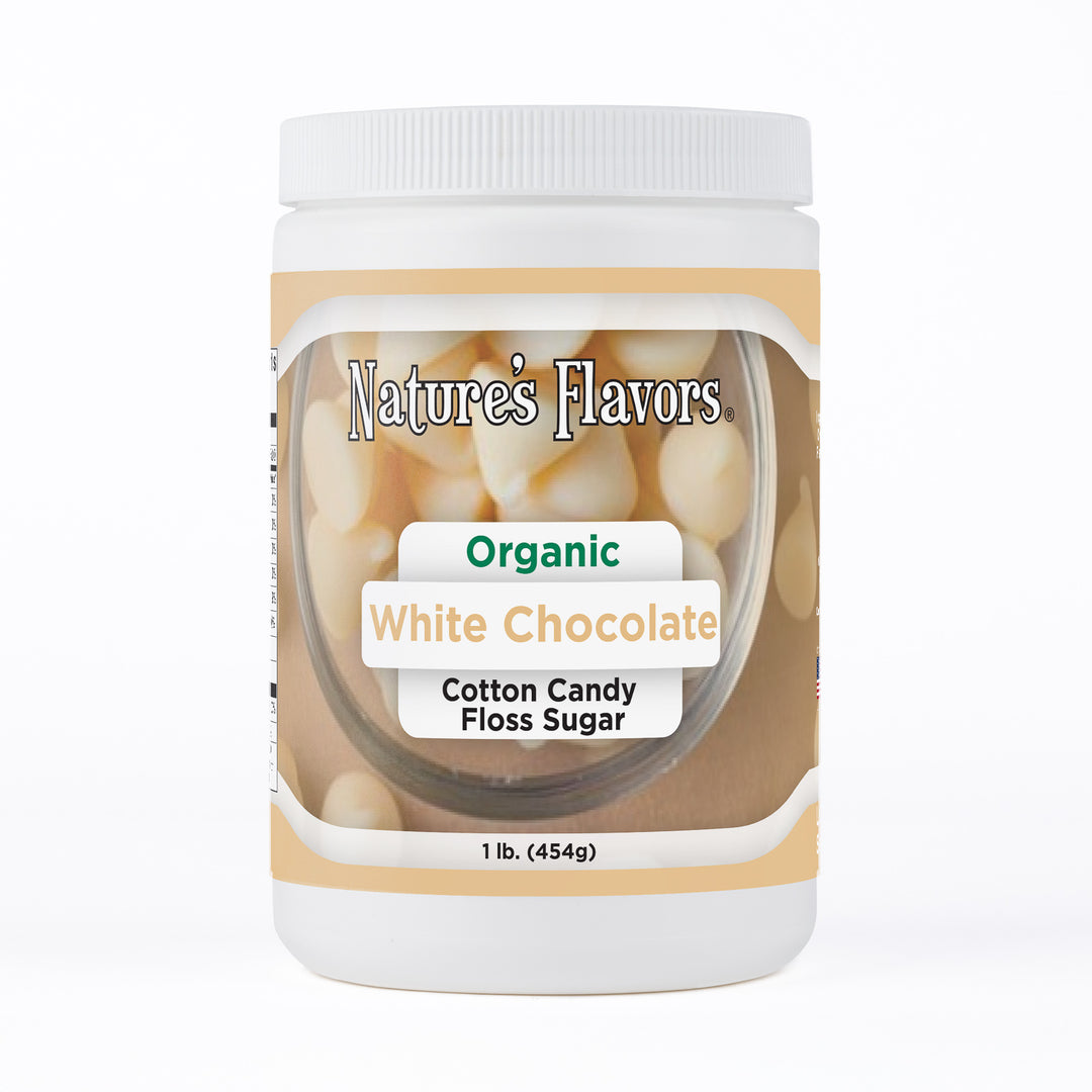 Organic White Chocolate Cotton Candy Floss Sugar