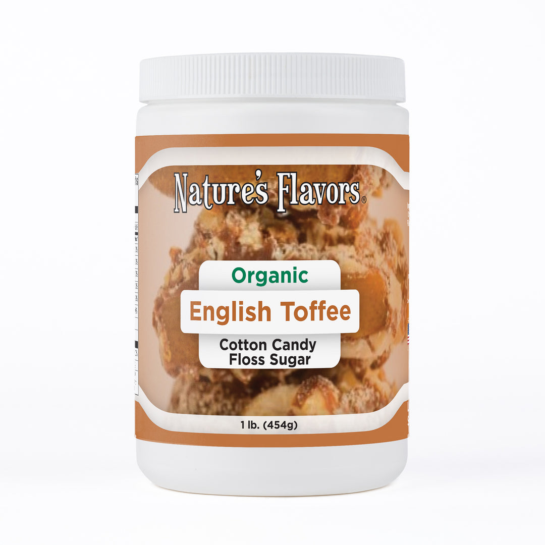 English Toffee Cotton Candy Floss Sugar, Organic
