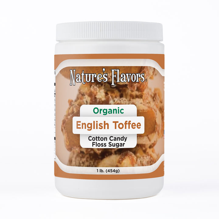 English Toffee Cotton Candy Floss Sugar, Organic