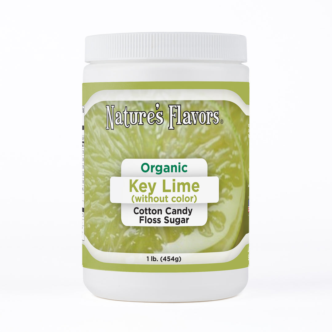 Key Lime Cotton Candy Floss Sugar (Without Color), Organic