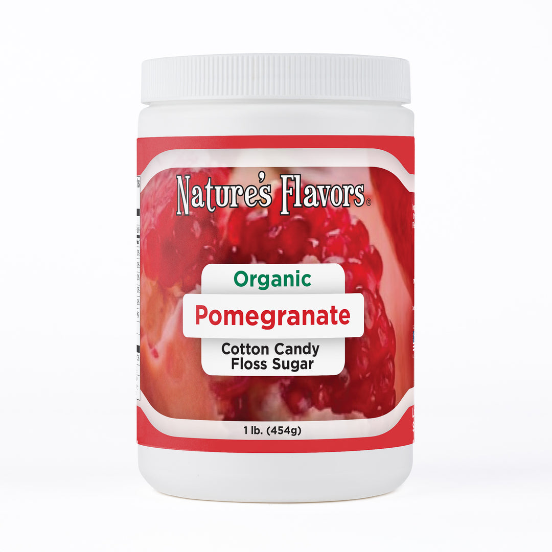 Pomegranate Cotton Candy Floss Sugar, Organic