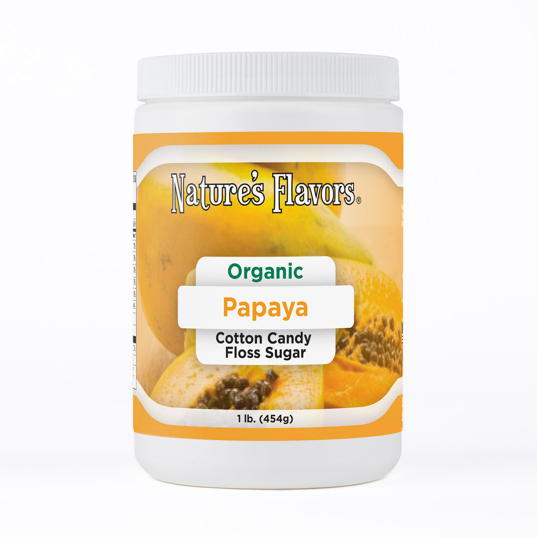Papaya Cotton Candy Floss Sugar, Organic