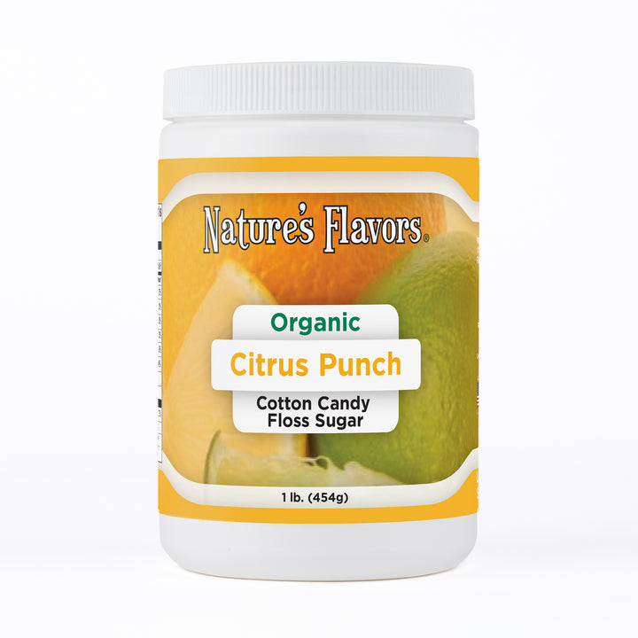 Citrus Punch Cotton Candy Floss Sugar, Organic