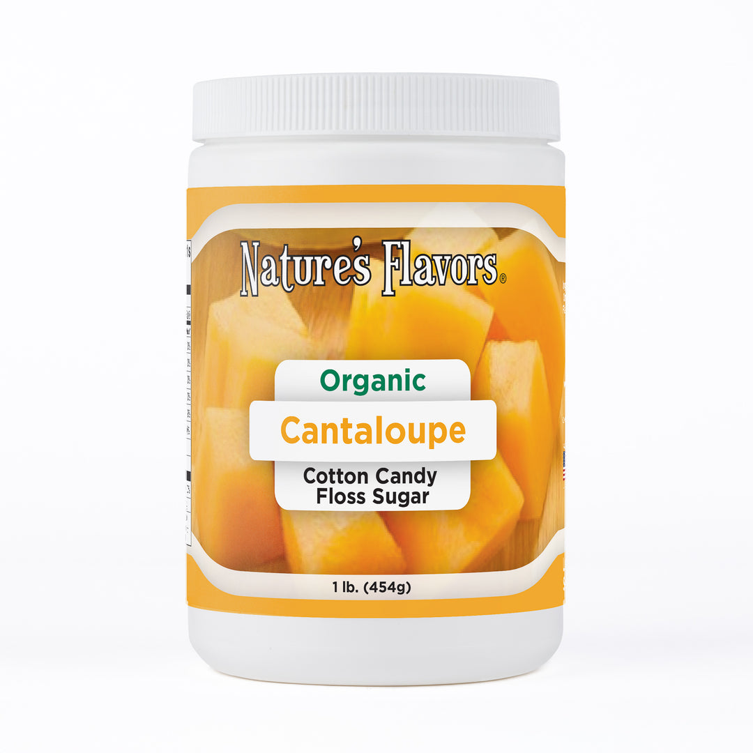 Organic Cantaloupe Cotton Candy Floss Sugar