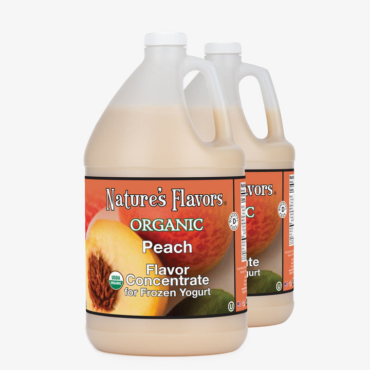 Organic Peach Flavor Concentrate Without Diacetyl For Frozen Yogurt