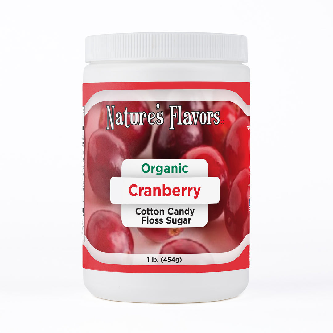 Cranberry Cotton Candy Floss Sugar, Organic
