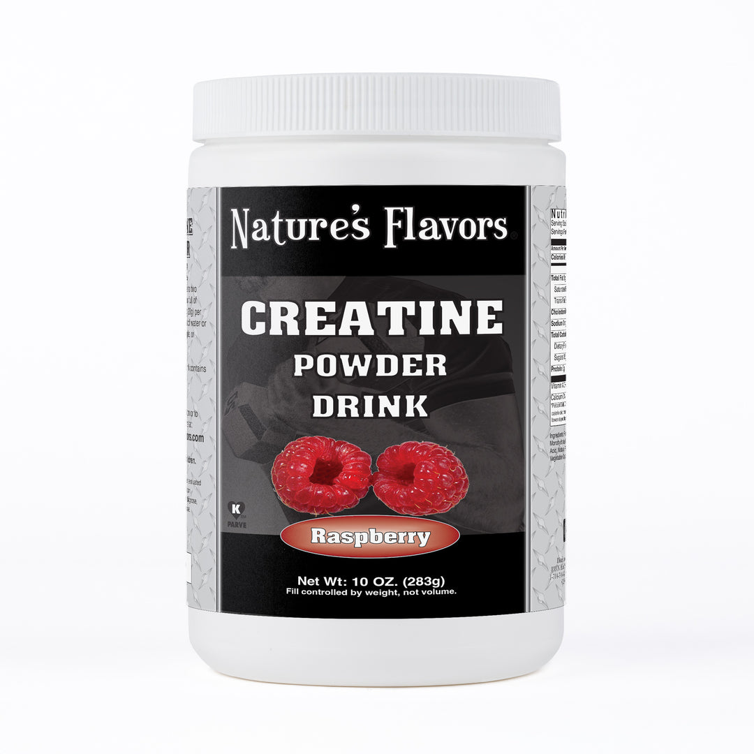 Instant Creatine Powder Drink - Raspberry (Kosher,Gluten Free, Vegan)