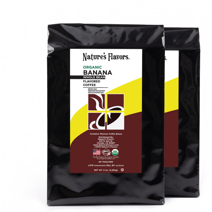 Organic Decaf Banana Flavored Coffee Beans