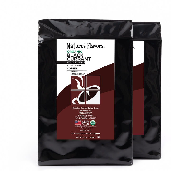 Organic Decaf Black Currant Flavored Coffee Beans