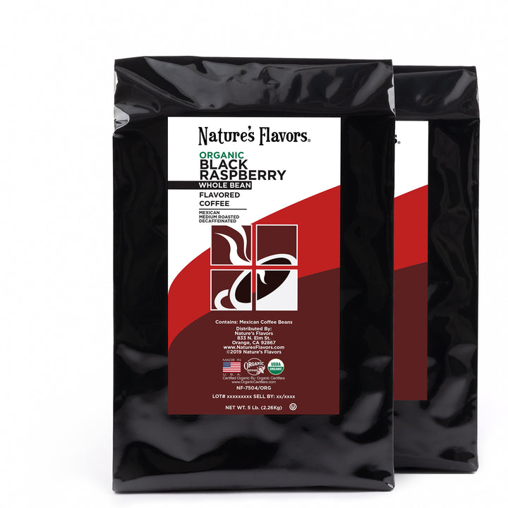Organic Decaf Black Raspberry Flavored Coffee Beans