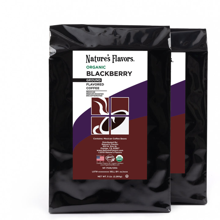 Organic Decaf Blackberry Flavored Coffee Beans