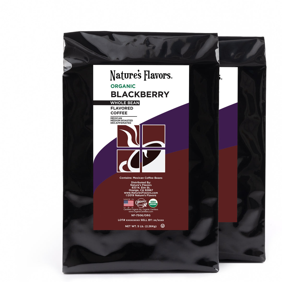 Organic Decaf Blackberry Flavored Coffee Beans