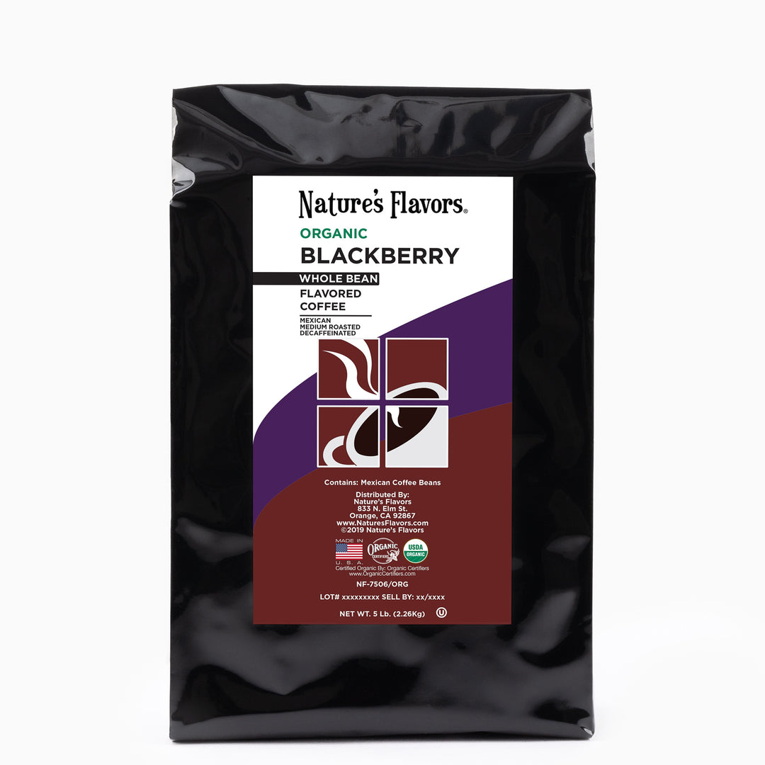 Organic Decaf Blackberry Flavored Coffee Beans