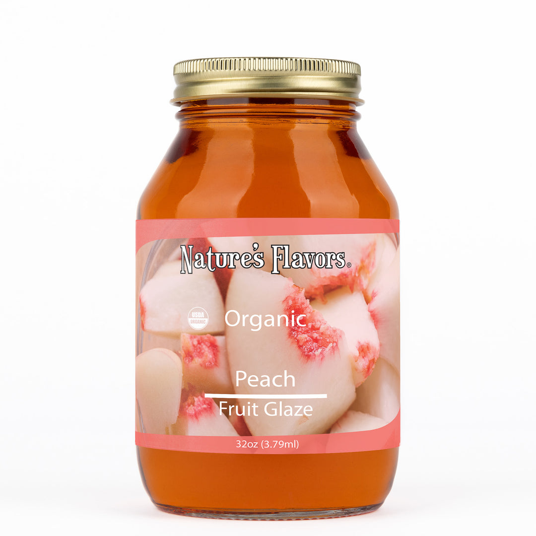 Organic Peach Fruit Glaze