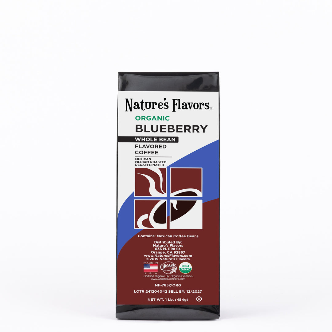 Organic Decaf Blueberry Flavored Coffee Beans