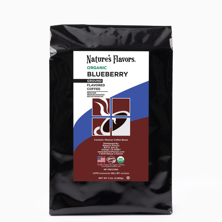 Organic Decaf Blueberry Flavored Coffee Beans