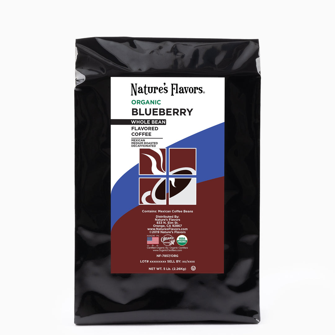 Organic Decaf Blueberry Flavored Coffee Beans