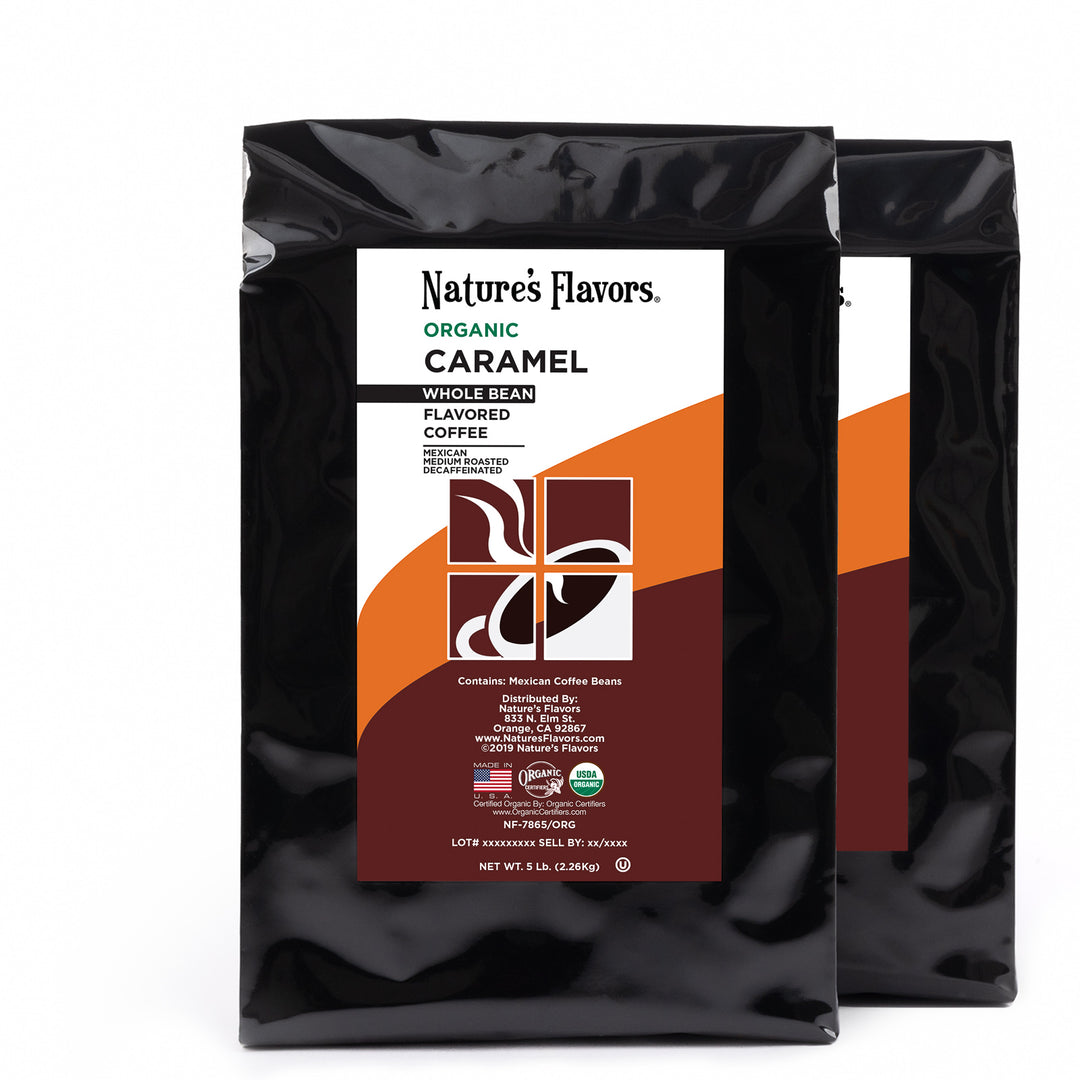 Organic Decaf Caramel Flavored Coffee Beans