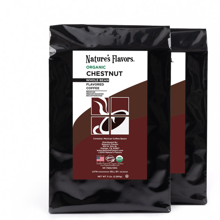 Organic Decaf Chestnut Flavored Coffee Beans