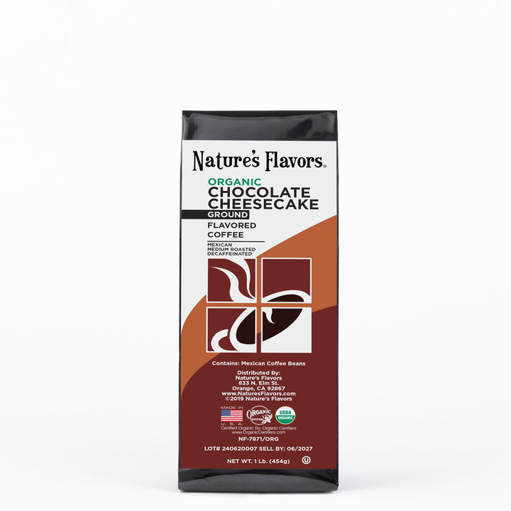 Organic Decaf Chocolate Cheesecake Flavored Coffee Beans
