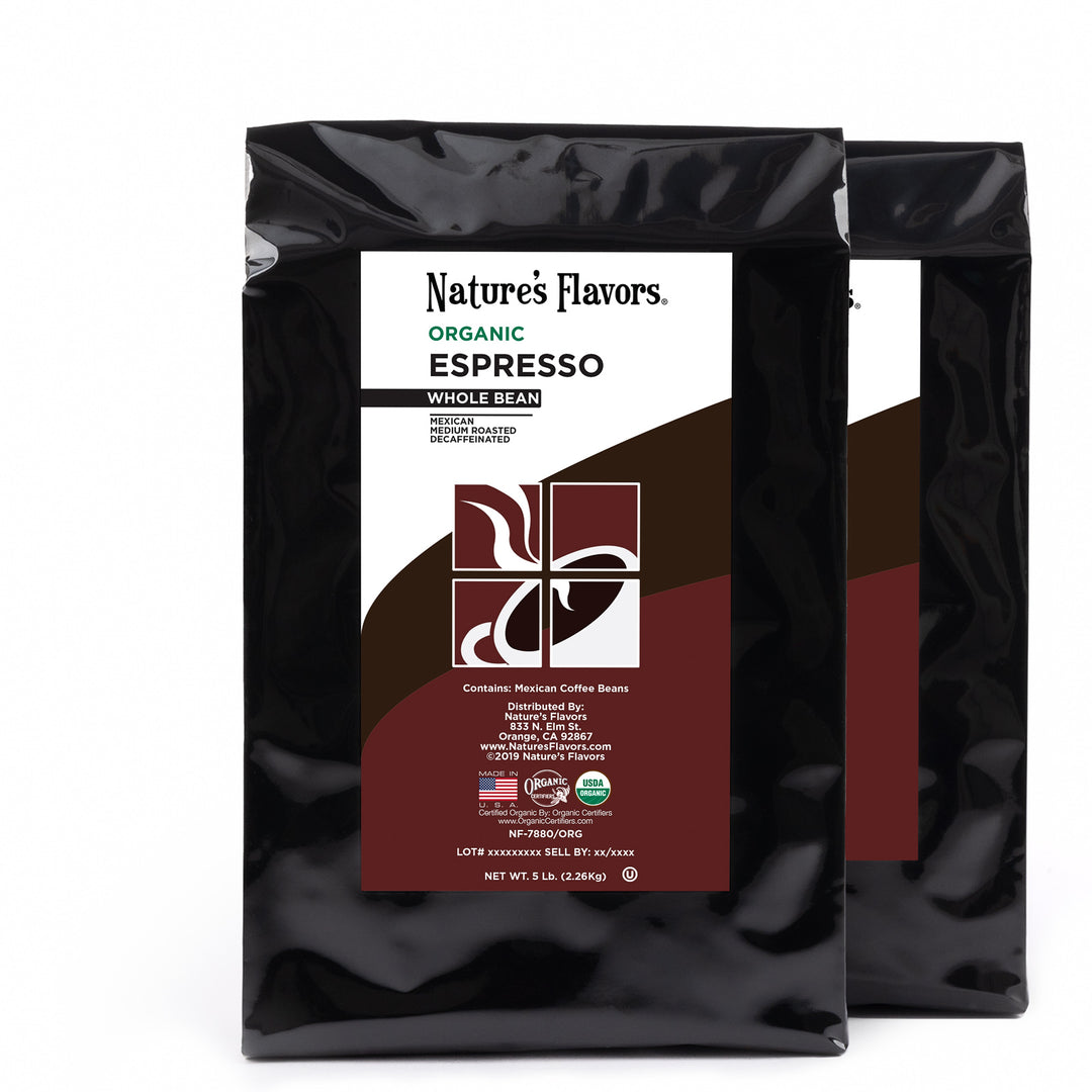 Organic Decaf Espresso Flavored Coffee Beans