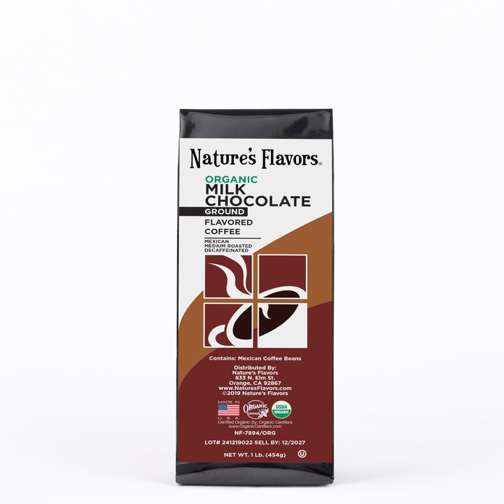Organic Decaf Milk Chocolate Flavored Coffee Beans