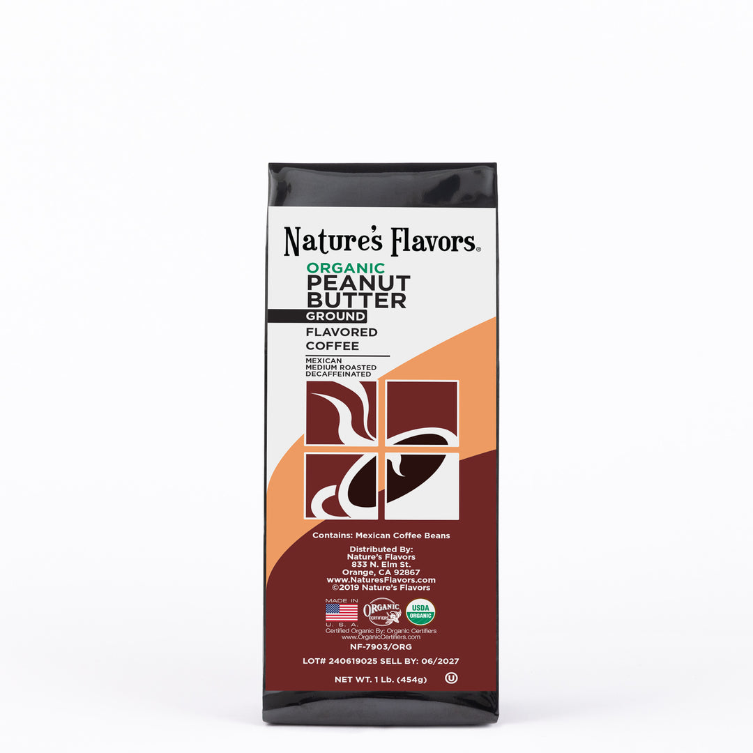 Organic Decaf Peanut Butter Flavored Coffee Beans
