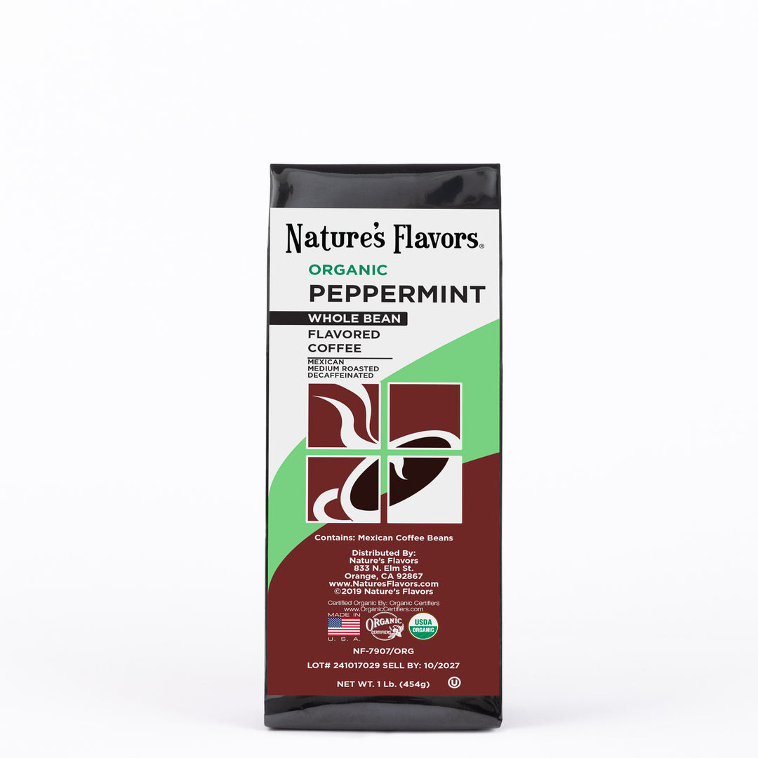 Organic Decaf Peppermint Flavored Coffee Beans