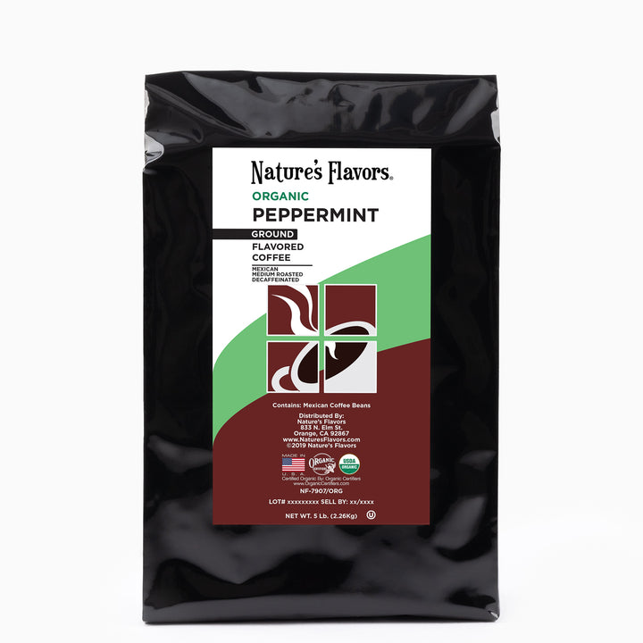 Organic Decaf Peppermint Flavored Coffee Beans
