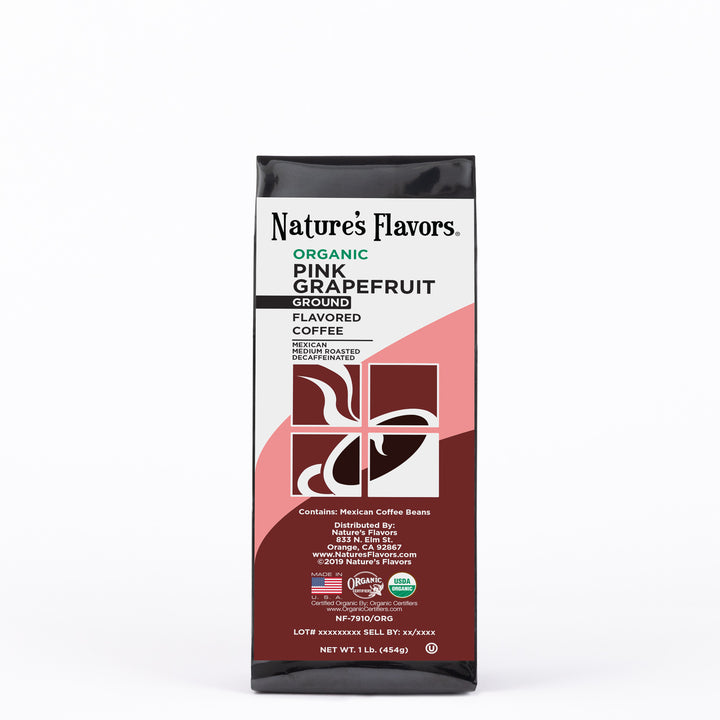 Organic Decaf Pink Grapefruit Flavored Coffee Beans