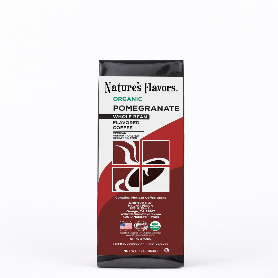Organic Decaf Pomegranate Flavored Coffee Beans