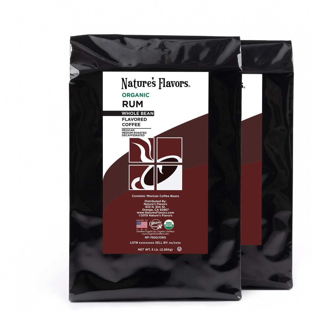 Organic Decaf Rum Flavored Coffee Beans