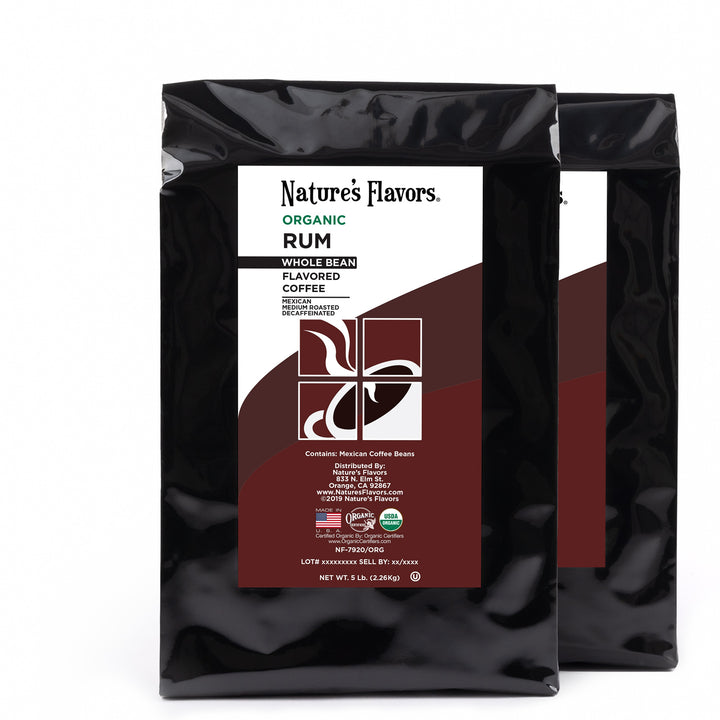 Organic Decaf Rum Flavored Coffee Beans