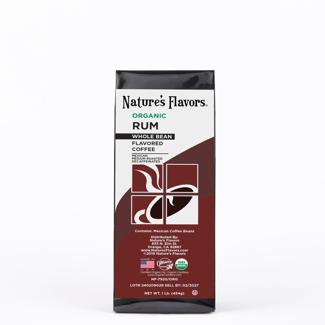 Organic Decaf Rum Flavored Coffee Beans